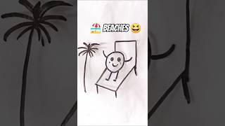 Cartoon doodle drawing 😂 shorts cartoon youtubeshorts trending satisfying amazing [upl. by Kwapong]