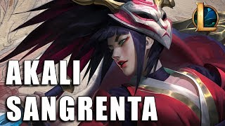 Akali Lua Sangrenta 2018  League of Legends Completo [upl. by Parcel844]