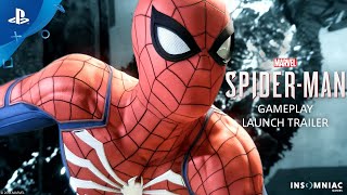 Marvel’s SpiderMan – Gameplay Launch Trailer  PS4 [upl. by Aimik]