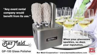 Bar Maid GP100 Glass Polisher [upl. by Ahsiem108]