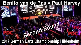 2017 German Darts Championship Hildesheim Benito van de Pas v Paul Harvey  Second Round [upl. by Belayneh]