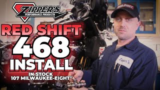 Red Shift 468 Install and DYNO Results  Stock MilwaukeeEight 107 [upl. by Anglim922]