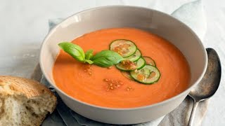 Recetas Thermomix ® TM31  Gazpacho Fácil y Rápido [upl. by Nirrok]