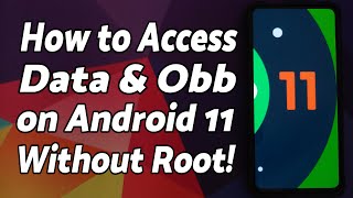 How to Access  Android Data amp OBB Folders  Android 11  Without Root [upl. by Washington]