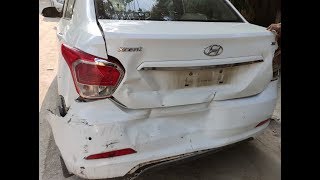 Hyundai xcent body work repairing  Accidental [upl. by Aron]