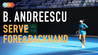 Andreescu  Court Level Practice Slow Motion [upl. by Hazelton]