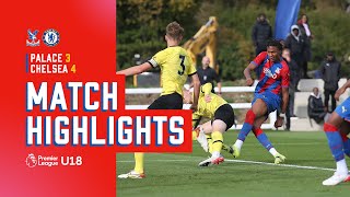 U18 Highlights Crystal Palace v Chelsea [upl. by Leirea]