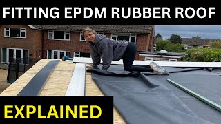 DIY How to Install an EPDM Rubber Roof On A Garden Room [upl. by Arreis]