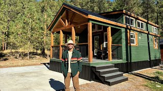 LIVING TINY with MR TINY  Montana Mountain House featuring a tiny home in the forest [upl. by Cad319]