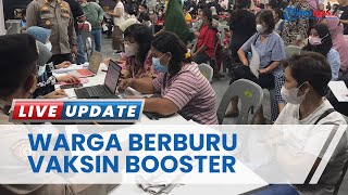 Layanan Vaksin Booster di Grand Mall Kota Batam Terus Diburu Warga Antrean Selalu Membludak [upl. by Antone]