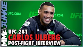 Carlos Ulberg Proud to Get City Kickboxings Night Off to Violent Start  UFC 281 [upl. by Anivlis]