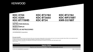 KENWOOD KDCBT34 01 PDF MANUAL [upl. by Davine]