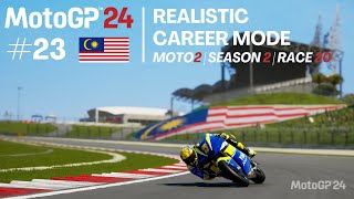 MotoGP™24 Gameplay  🇮🇩 Career Mode 23  Moto2 Yamaha VR46 Master Camp Team  Sepang MalaysianGP [upl. by Aicertal]