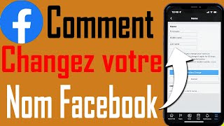 Comment changer votre nom sur Facebook [upl. by Euginomod]