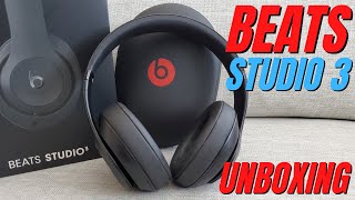 Beats Studio3 Wireless Noise Cancelling Over Ear Headphones Unboxing [upl. by Opportuna]