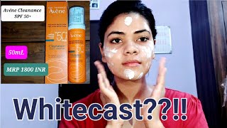 ACNE SUNSCREEN  Avéne Cleanance Sunscreen SPF 50  Review  Application [upl. by Tterab]