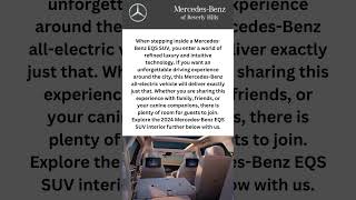 2024 EQS SUV Interior  MercedesBenz of Beverly Hills shorts [upl. by Jemimah337]