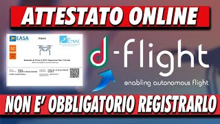 ATTESTATO ONLINE su DFLIGHT  Ora PUOI INSERIRLO ma NON FARLO  Ti Spiego Perchè [upl. by Kizzie]