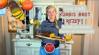 Low carb Kürbisbrot selber backen 🎃 Einfaches amp schnelles Kürbisbrot Rezept mit Kürbismus [upl. by Stanford]