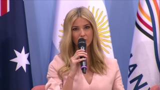 Ivanka Trump takes the stage at the G20 [upl. by Atinoj]