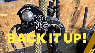 How to Back Up a Kong Duck Figure 8 or Rappel Device [upl. by Adiahs]