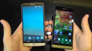 Lg G3 e Sony Xperia Z2 brevissimo confronto [upl. by Yenal]