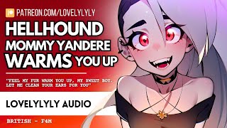 ❤️‍🔥🔥ASMR  Yandere Mommy Hellhound girlfriend warms up her puppy to sleep F4MPossessivekisses [upl. by Ariuqahs]