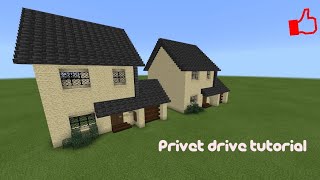 Minecraft Privet drive tutorial [upl. by Folberth144]