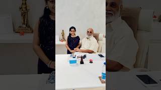 Haanvika with K Raghavendra Rao Garu…🥳latest viral super amazing haanvikaduggireddy beauty [upl. by Pillihp]