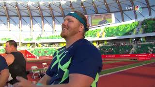 M Shot Put  Ryan Crouser  2337m  Eugene USA  2021  World Record [upl. by Ylecara915]