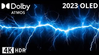 DOLBY ATMOS sound Design THUNDER STORM 4K HDR 60FPS Dolby Vision [upl. by Inaluahek]