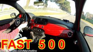 My Abarth 500 Full Throttle on Track [upl. by Sadiras]