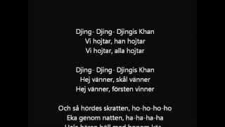 Vikingarna Djinghis Khan Lyrics [upl. by Daley354]