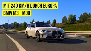 Elektrisch und vielleicht wieder mit 200 kmh durch Europa BMWMod ETS2 [upl. by Furlani]