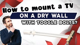 How to Mount a TV on a Dry Wall with Toggle Bolt Easy DIY Guide [upl. by Ahselet124]