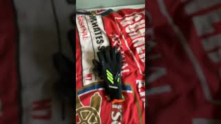 Adidas Predator Pro Black Goalkeeper Gloves Unboxing [upl. by Cirilo]