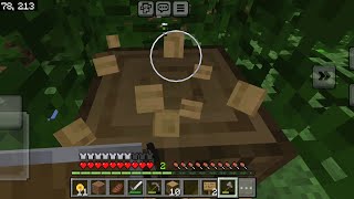 Minecraft survival ep2 collecting wood [upl. by Delogu]