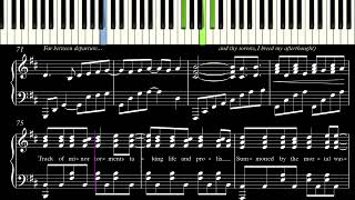 Tristania  A Sequel of Decay solo piano arrangement [upl. by Yenruoj477]