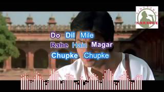 do dil mil rahey hainn hindi karaoke for Male singers with lyrics [upl. by Asela455]