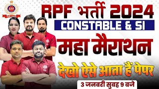 RPF NEW VACANCY MARATHON 2024  RPF CONSTABLE MARATHON  RPF SI MARATHON 2024  RPF MATHS MARATHON [upl. by Adley]