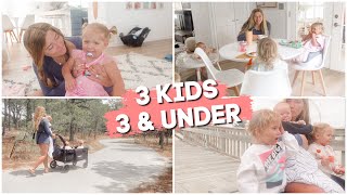 Solo Mom DAY IN MY LIFE w 3 babies  summer amazon haul [upl. by Orelie]