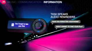 Motorola TK30 Bluetooth Hands Free Car Kit [upl. by Ahsilrac648]