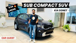 2023 Kia Sonet HTK Detailed Walkaround  Car Quest [upl. by Renat]