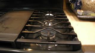 GE stove questions answered Knobs and lighting Time setting instructions [upl. by Imeaj344]