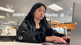 SUMMER INTERN VLOG as a marketing intern  CHEGG 🎧🍊 [upl. by Ahtreb]