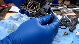 Honda CEL 21 and 22  How to troubleshoot and clean VTEC solenoid assembly [upl. by Annaerdna]