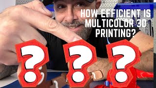 How Efficient is Multicolor 3D Printing  Multicolor 3D Printing Tips and Tricks for 3D Printing [upl. by Tann]