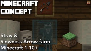 Stray amp Slowness arrow farm  Minecraft 110 concept [upl. by Innoc]