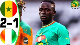 Senegal vs Ivory Coast 21  All Goals and Highlights  2024 🔥 MANE [upl. by Oringas]