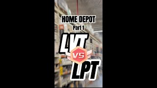 Affordable DIY LUXURY Flooring at HOME DEPOT LVP vs LVT Part 1 shorts [upl. by Aivek396]